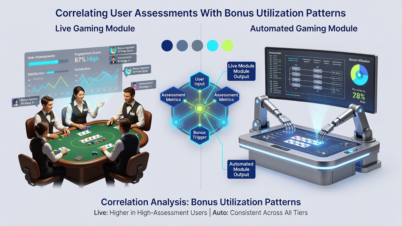 Graph overlay on smartphone screen illustrating bonus utilization rates correlated with user satisfaction scores in live versus automated games