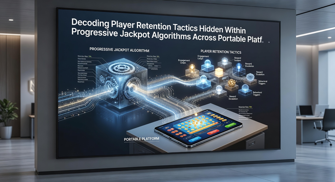 Analytics dashboard showing player engagement metrics tied to jackpot progression on mobile devices