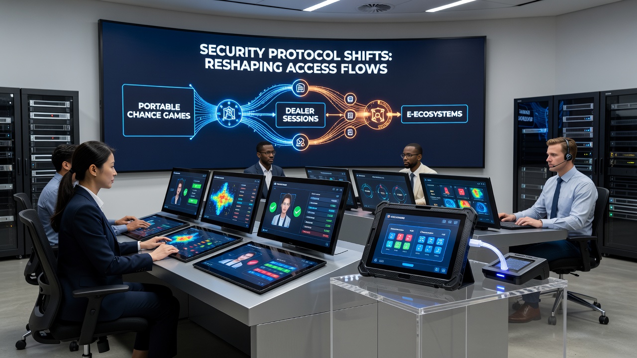 Live dealer session interfaces with updated security token flows and verification prompts